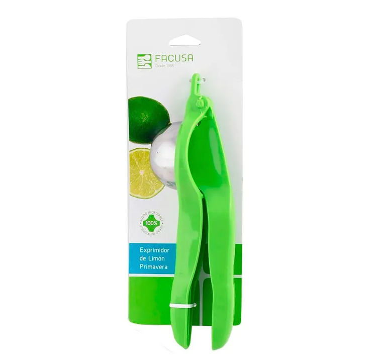 Exprimidor de Limón de Plástico Verde - Facusa