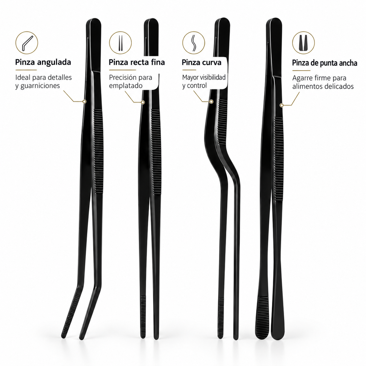 Pinza de Cocina de Precisión – 20 cm