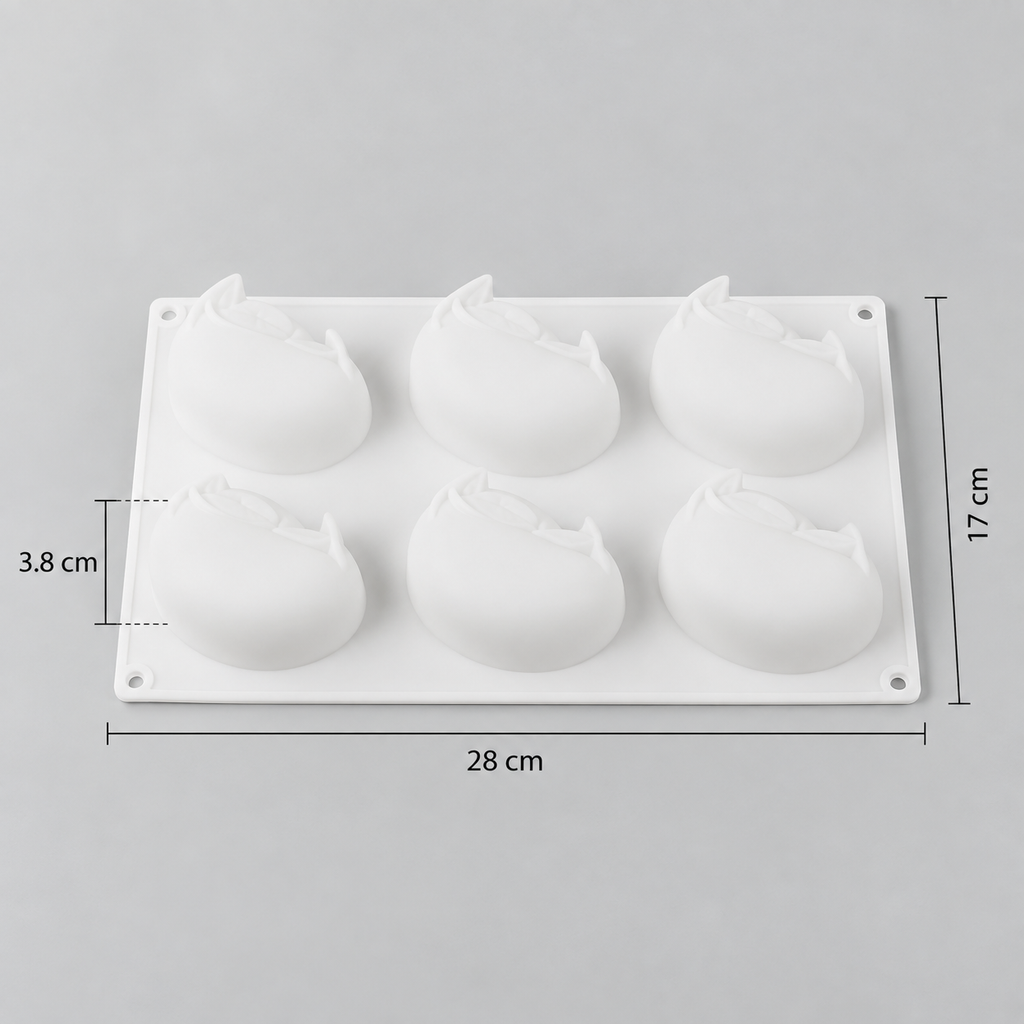 Molde de Silicona Mango – 6 Cavidades