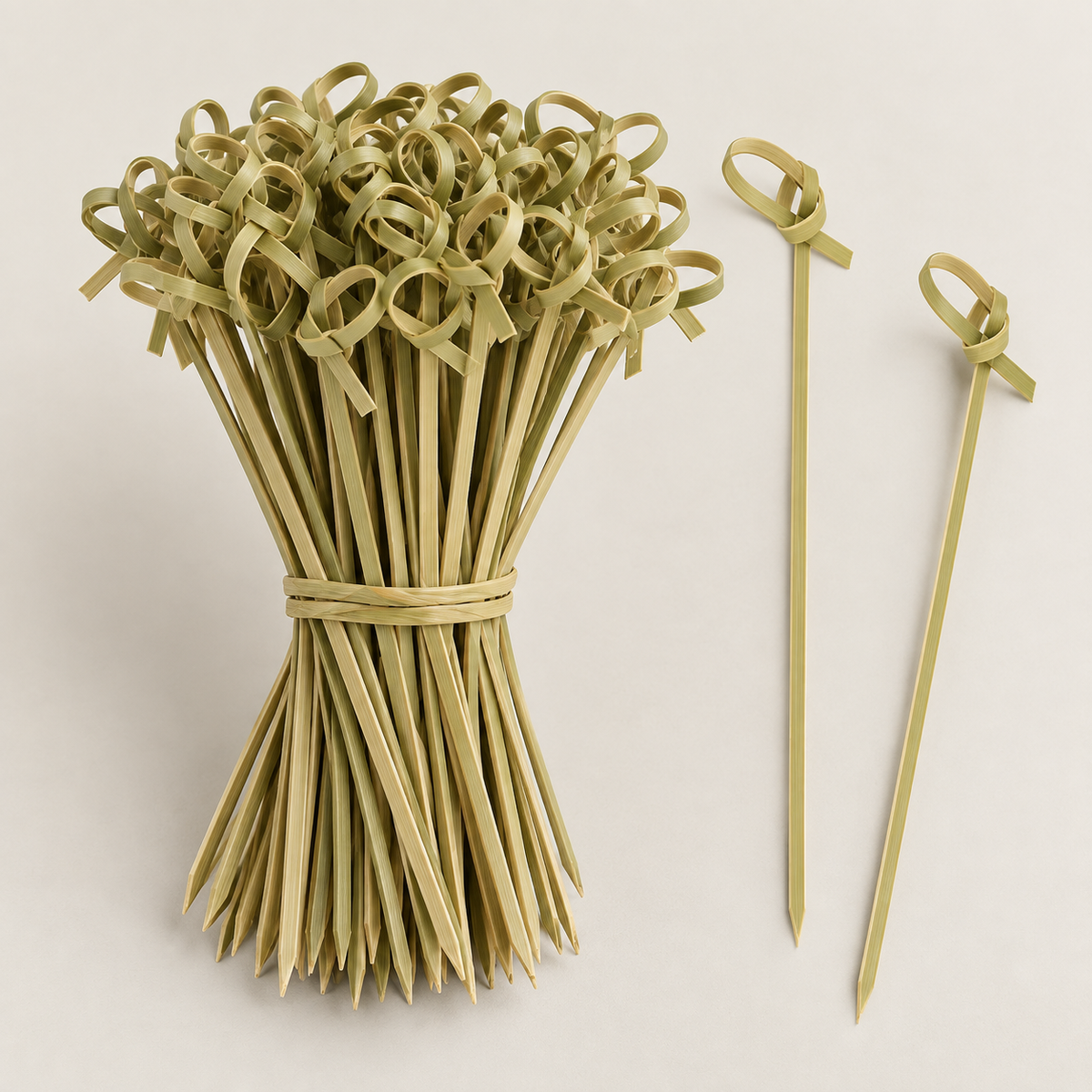 Palillos de Bambú con Nudo – Pack de 100 unidades
