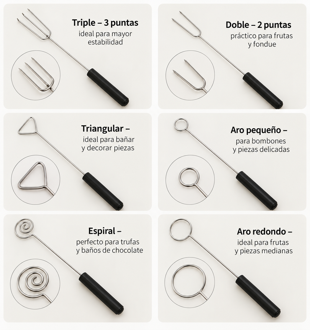 Tenedores para Fondue y Chocolatería – Acero Inoxidable