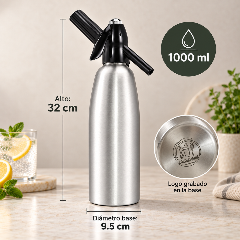 Sifón de Soda Cocinamanía – 1 L