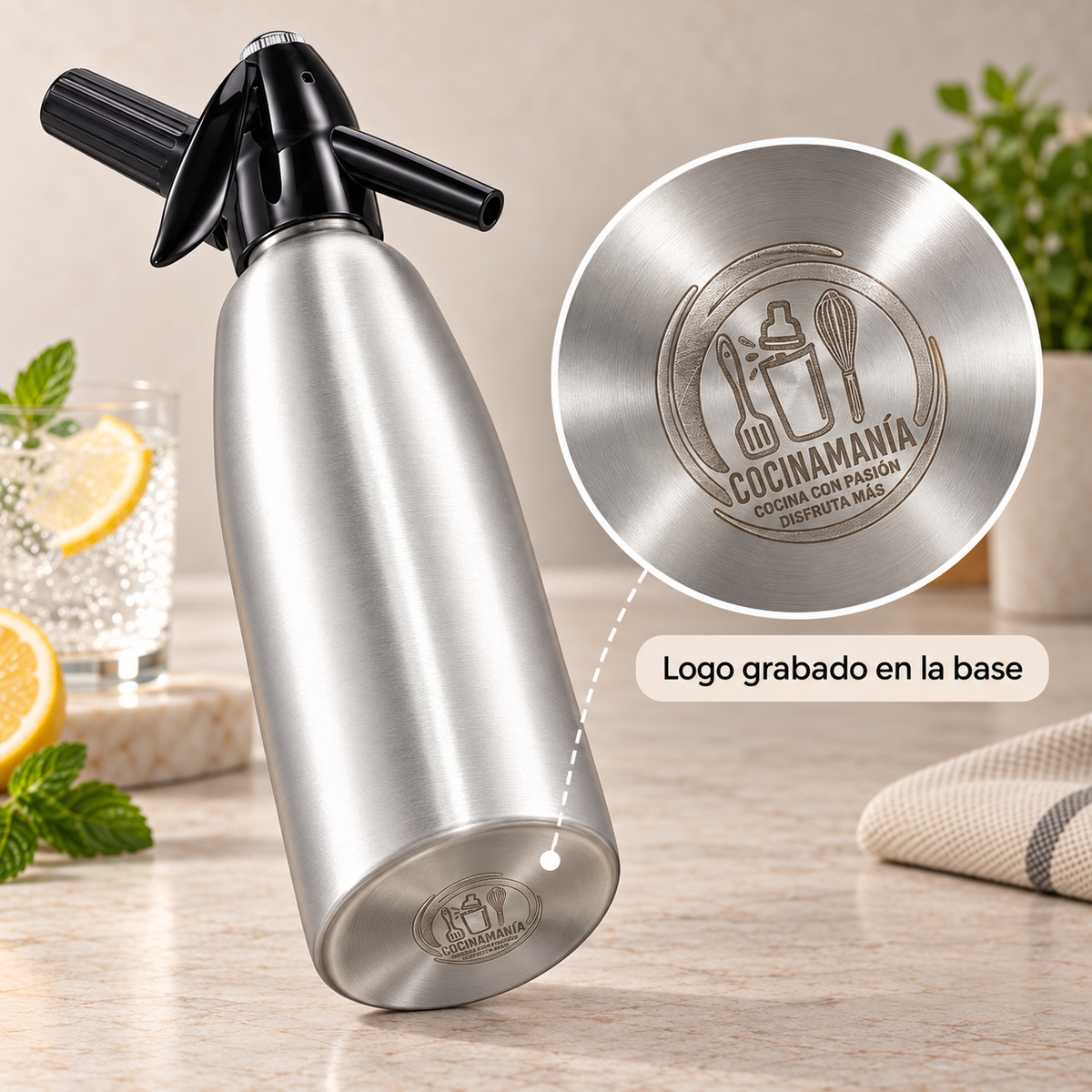 Sifón de Soda Cocinamanía – 1 L