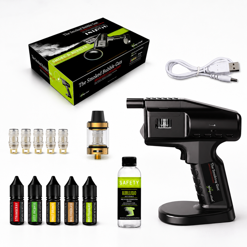 Flavour Blaster BG460– Pistola de Humo y Burbujas Aromáticas